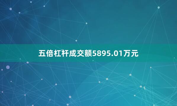 五倍杠杆成交额5895.01万元